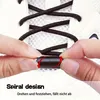 4 Elastische Schnürsenkel Schwarz ohne Binden 100cm Set für Produktbild-Vorschau 2