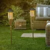 8 x LED Solar Gartenfackel Bambus Gartenleuchte Solarfackel Produktbild-Vorschau 1