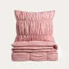 HOMLA CLOUD-Bettwäsche aus Baumwolle, rosa mit Ziernähten, Produktbild-Vorschau 1
