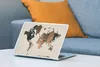 MuchoWow® Laptop Aufkleber Sticker Cover Weltkarte - Holz - Produktbild-Vorschau 4