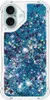 iPhone 16 Hülle - Coverup Liquid Glitzer Back Cover - Blau Produktbild-Vorschau 2