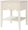 Nachttisch 'Luspoo' mit Schublade 50 x 40 x 40 cm Cremeweiß Produktbild-Vorschau 3