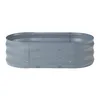 Pflanzbeet ‘Alfedena’ verzinkter Stahl oval 90 x 50 x 25 cm Produktbild-Vorschau 4