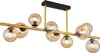 A modern chandelier with multiple glass globes. Náhled obrázku produktu