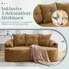 STILVORA Zweisitzer-Sofaset im geschwungenen Produktbild-Vorschau 5