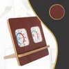Innenwetterstation mit Holzständer Braun Zimmerthermometer Produktbild-Vorschau 3
