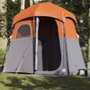 vidaXL Tenda da doccia 2 persone Grigio e arancione Anteprima dell’immagine prodotto 2