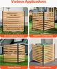 SucceBuy Sichtschutzzaun aus Holz, 96,5 cm B x 106,7 cm L, Produktbild-Vorschau 6