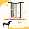 Barrière de sécurité pour chien PawHut, 76-104 cm, barrière Voir les images du produit 3
