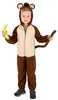 Affen-Kostüm für Kinder Overall braun-beige 5-6 Jahre (S) Produktbild-Vorschau 3