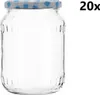 A clear glass jar with a checkered lid, shown against a white background. The text '20x' is visible in the upper right corner. Náhľad obrázku produktu