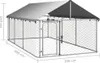 vidaXL Buda zewnętrzna dla psa z dachem 400x200x150 cm Podgląd zdjęcia produktu 12
