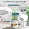 Sofucor 46cm 5-Blatt Weiß Deckenventilator mit Produktbild-Vorschau 3