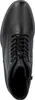 A top-down view of a black leather boot. Náhled obrázku produktu