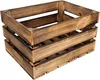 Creative Deco Holzkiste Braun Geflammt | 40 x 30 x 23 cm | Produktbild-Vorschau 1