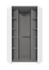 Eckkleiderschrank >Clack< Korpus weiss mit Produktbild-Vorschau 2
