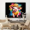 MuchoWow® - Leinwandbilder - Graffiti - Sommer - Schwein - Produktbild-Vorschau 7