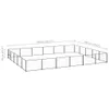 Hundezwinger Schwarz 30 m² Stahl , Sonstiges Hundezubehör Produktbild-Vorschau 6