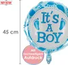 Folienballon „It’s a Boy“ mit blauen Fußabdrücken, Produktbild-Vorschau 6