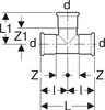 Geberit Mapress, C-Stahl, T-Stück egal, d42mm, verzinkt, 1 Produktbild-Vorschau 2