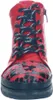 A close-up, front-facing view of a red and black boot. Produktbild-Vorschau