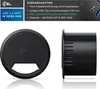A product shot of a black desk hub with text overlays describing its features. Podgląd zdjęcia produktu