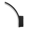 A black LED lamp with a curved white light strip is shown against a white background. Anteprima dell’immagine prodotto