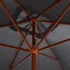 vidaXL Slunečník s dřevěnou tyčí 200x300 cm antracitový Náhled obrázku produktu 5