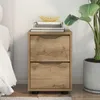 vidaXL Noční stolek Artisan dub 30,5 x 30 x 43 cm Materiál Náhled obrázku produktu 4