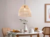 Lampada a sospensione, una luce, paralume in rattan Anteprima dell’immagine prodotto 11