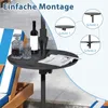 COSTWAY Ø50cm verstellbarer Schirmtisch, runde Tischplatte Produktbild-Vorschau 7
