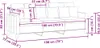 vidaXL 3-Sitzer-Sofa Dunkelgrau 180 cm Stoff Produktbild-Vorschau 6