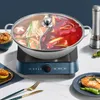 Shabu-Shabu Hotpot - Topf 34 cm - Edelstahl - Trennwand für Produktbild-Vorschau 6