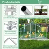 GIHAUVIA Enclos pour poulailler 3 x 8 x 2 m enclos pour Voir les images du produit 4