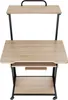 Psací stůl Fife 80x65,5x130,5cm - Průmyslové dřevo světlé, Náhled obrázku produktu 13
