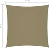 vidaXL Voile d'ombrage Oxford Tissu Carré 6x6 m Beige Voir les images du produit 13