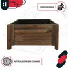 KOTARBAU® Donica Skrzynka Drewniana na Nóżkach 60 x 60 x 30 Podgląd zdjęcia produktu 5