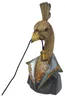 dekorative Tischlampe goldener Pfau im Frack H. 58cm Produktbild-Vorschau 5