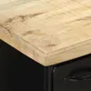 vidaXL Credenza 140x38x76 cm Legno di mango grezzo Anteprima dell’immagine prodotto 5