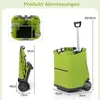 COSTWAY Einkaufstrolley 50L klappbar, Einkaufswagen mit 3 Produktbild-Vorschau 7