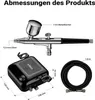 Wiltec HS-A9K Kit avec Compresseur, Tuyau et 3 Buses – Voir les images du produit 3