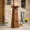 Deko-Säule Sonne" + Feuerschale aus Metall in Rost-Optik, Produktbild-Vorschau 10