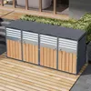 Mülltonnenbox mit Klappdeckel, lamellierter Lüftung, Produktbild-Vorschau 7