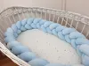 Bettschlange geflochten Velours 400 cm – Himmelblau | Produktbild-Vorschau 2
