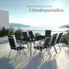 tectake® Aluminium Sitzgruppe Pompeii mit Aluminiumgestell, Produktbild-Vorschau 7