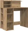 vidaXL Bureau Artisan-Chêne 90 x 48 x 101,5 cm Bois Voir les images du produit 1