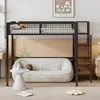 OKWISH Lit Mezzanine 140x200 Cm - Double Avec Échelle Voir les images du produit 3