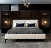 Doppelbett Betten Design Bett Leder Polster Schlafzimmer Produktbild-Vorschau 5