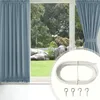 10FT Gardinendraht mit 4 Haken DIY Gardinenstange Bild Produktbild-Vorschau 5