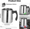 900 ml Kerzenwachs Schmelztopf, Edelstahl Kerzenherstellung Produktbild-Vorschau 3